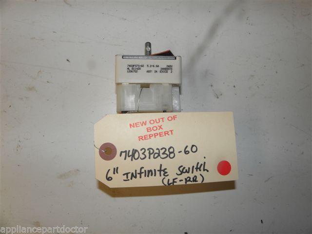 WHIRLPOOL RANGE 7403P23860 6 WHIRLPOOL RANGE 7403P23860 6